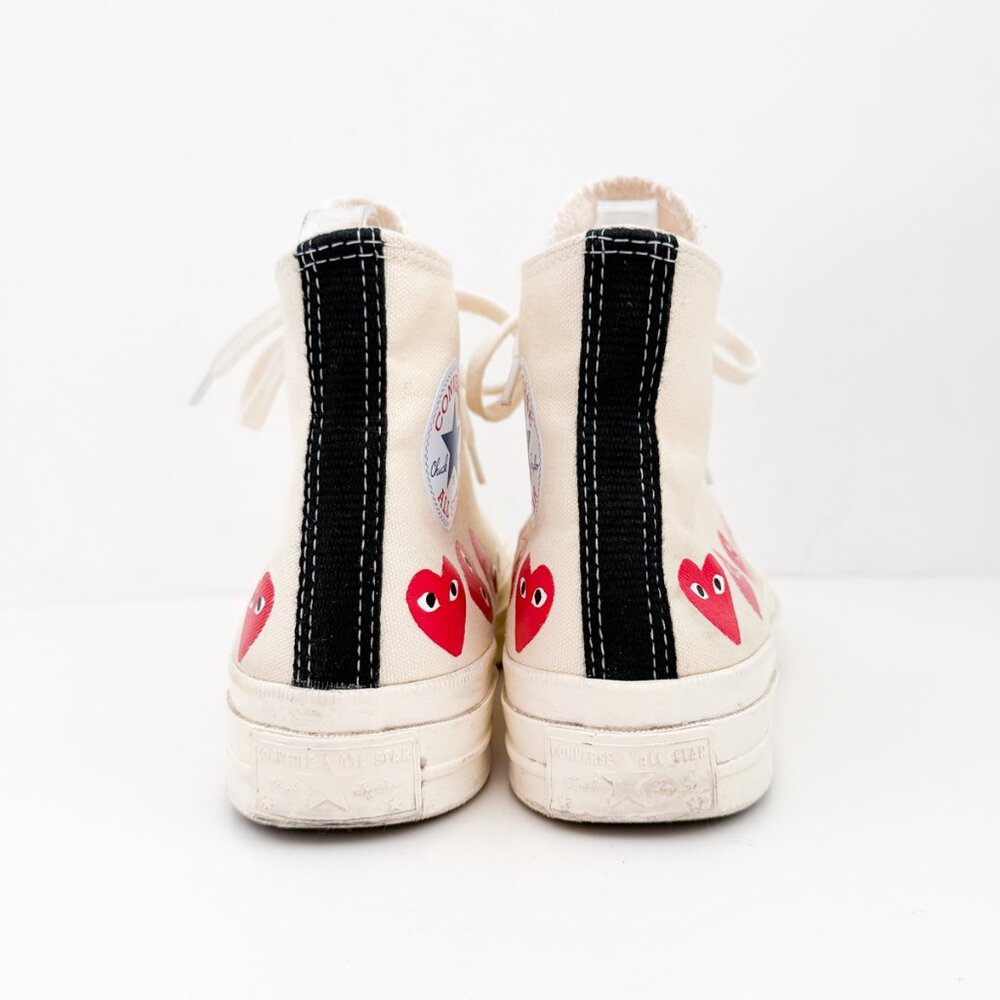 Converse Comme des Garçons Play x Chuck 70 Hi Top Multi Hearts sneakers - Picture 4 of 11